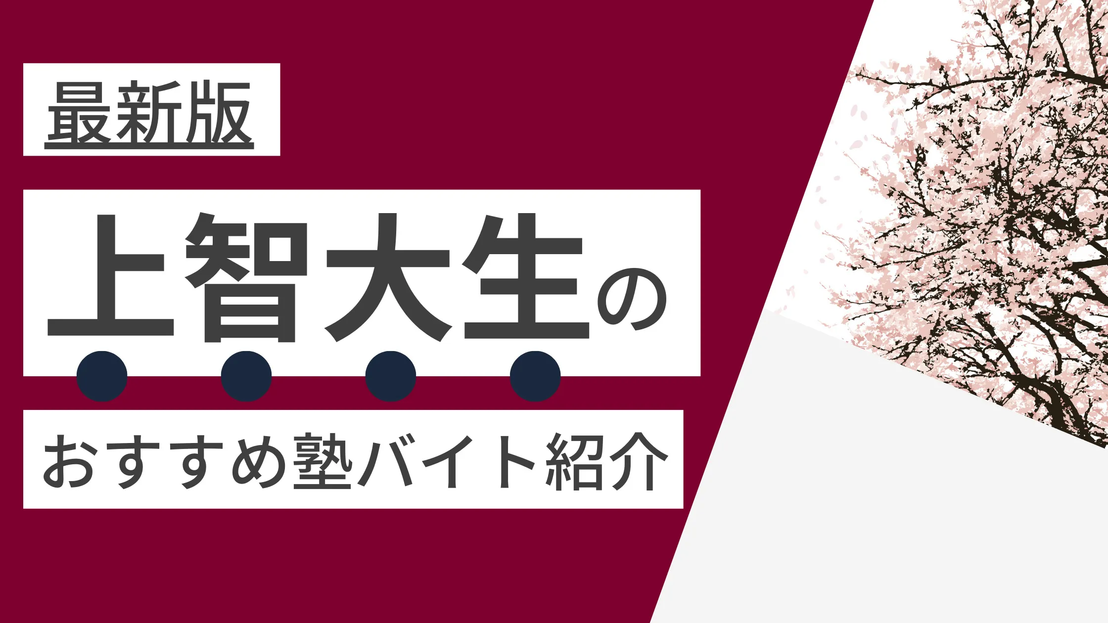 【2025年度最新版】上智大学|上智生に人気・おすすめの塾講師バイト