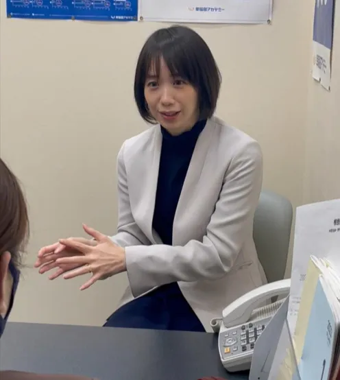 インタビューにご協力いただいた早稲田アカデミー人材開発部の山田様 インタビューにご協力いただいた早稲田アカデミー人材開発部の山田様