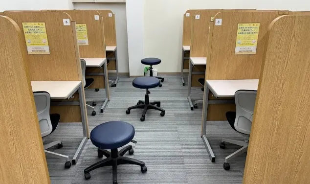 東京個別指導学院内の個別指導ブース 東京個別指導学院内の個別指導ブース