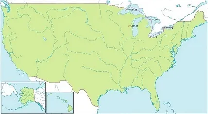 五大湖 五大湖の位置